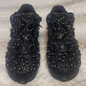 LIMITED EDITION Swarovski x Nike Air Force 1 Low "Triple Black" women's 7.5